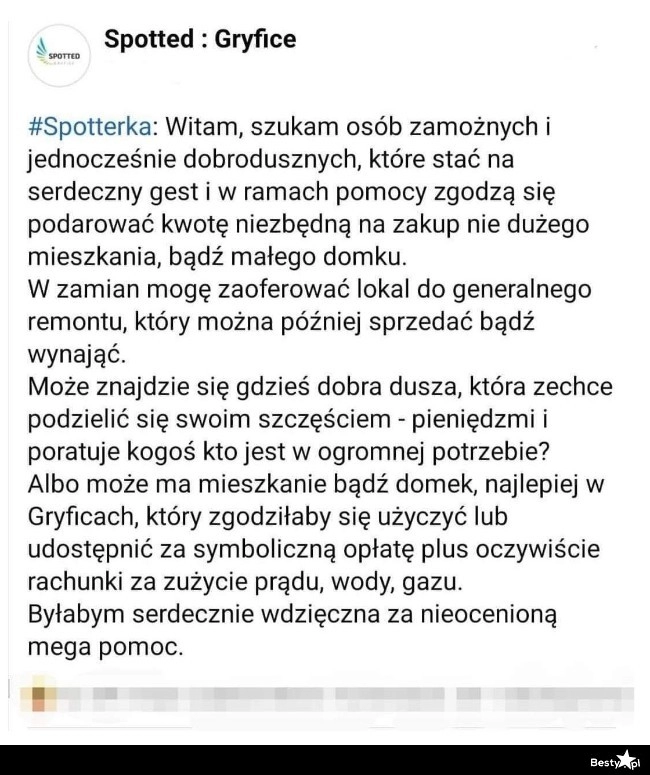 
    Dobra dusza poszukiwana 