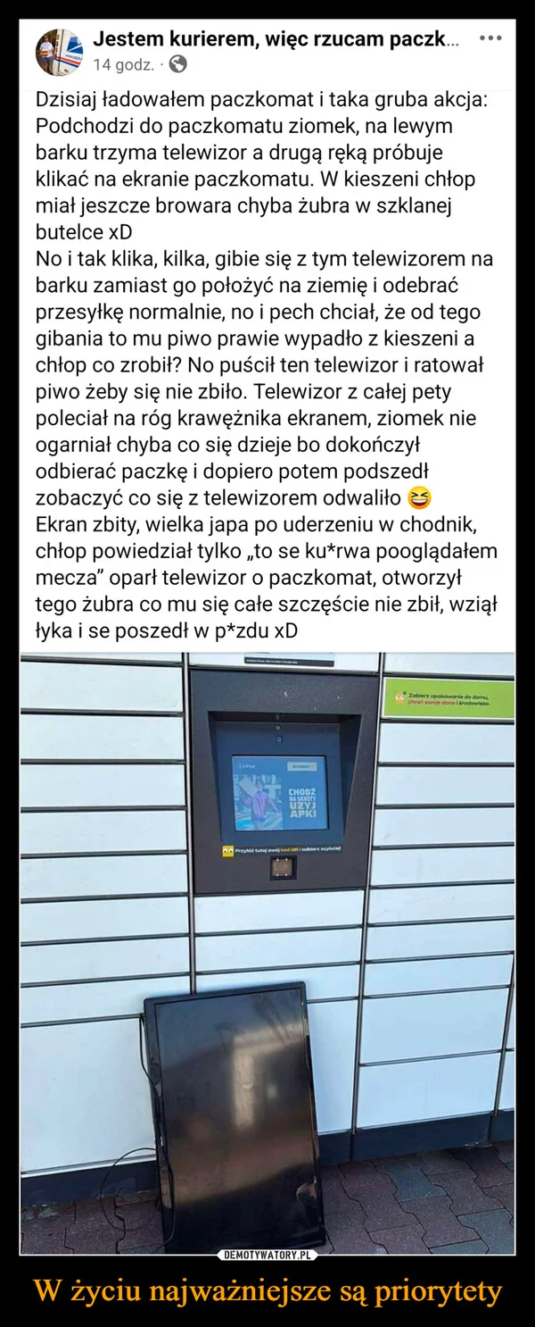 
    W życiu najważniejsze są priorytety