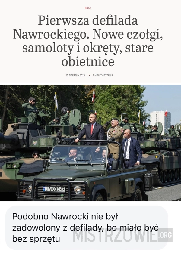 
    Nie było gentlemen's agreement