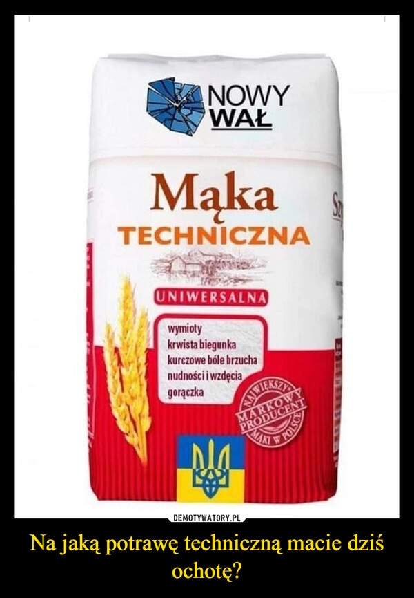 
    Na jaką potrawę techniczną macie dziś ochotę?