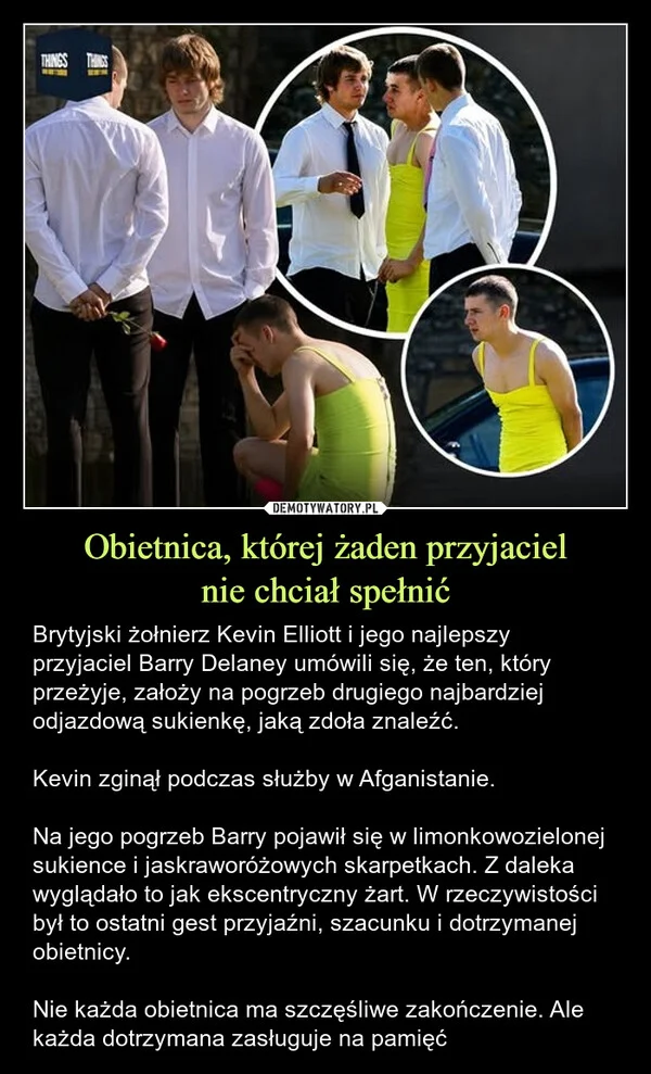 
    Obietnica, której żaden przyjaciel nie chciał spełnić