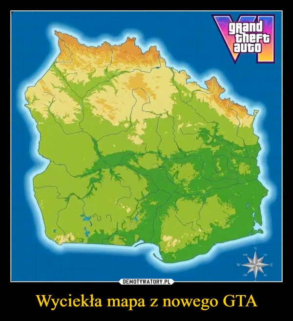 
    Wyciekła mapa z nowego GTA