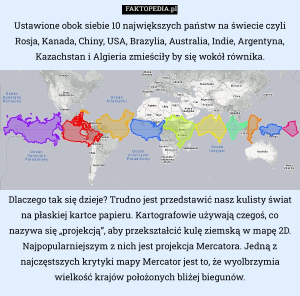 
    Dlaczego tak się dzieje? Trudno jest przedstawić nasz kulisty świat na płaskiej