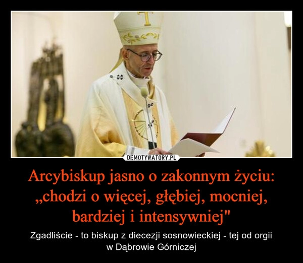 
    Arcybiskup jasno o zakonnym życiu: „chodzi o więcej, głębiej, mocniej, bardziej i intensywniej"