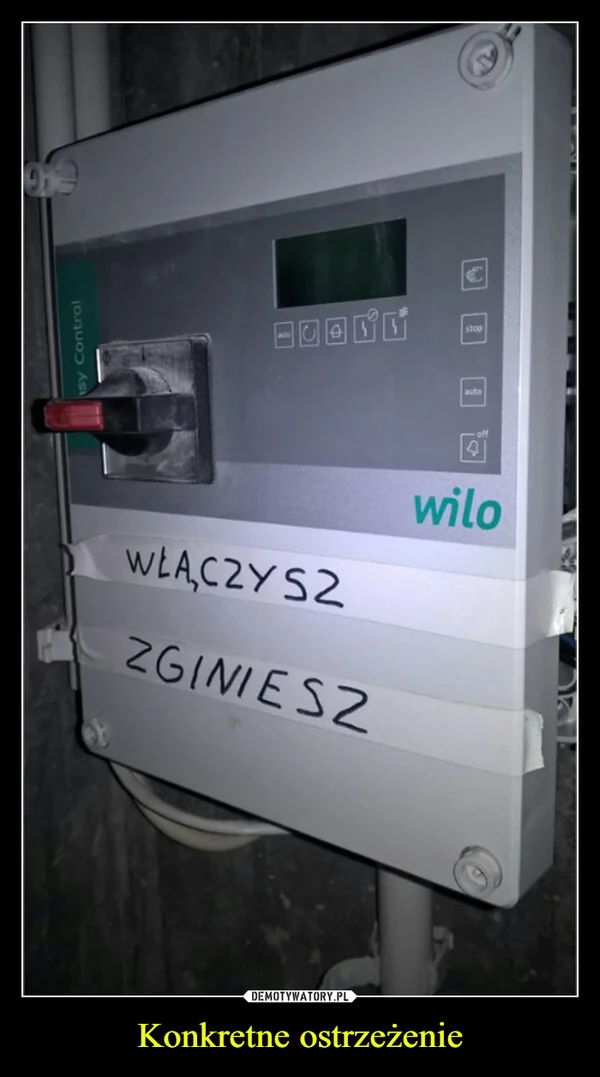 
    Konkretne ostrzeżenie