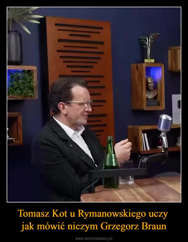 
    Tomasz Kot u Rymanowskiego uczy jak mówić niczym Grzegorz Braun