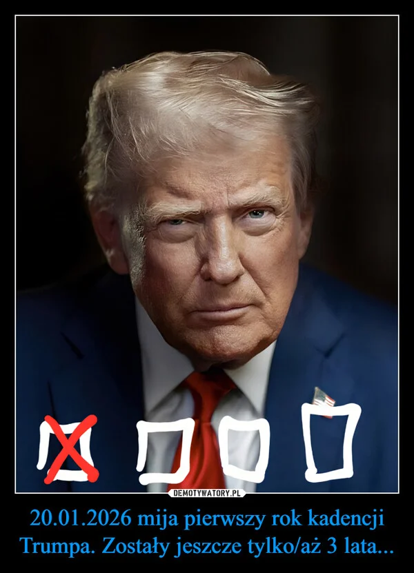 
    20.01.2026 mija pierwszy rok kadencji Trumpa. Zostały jeszcze tylko/aż 3 lata...