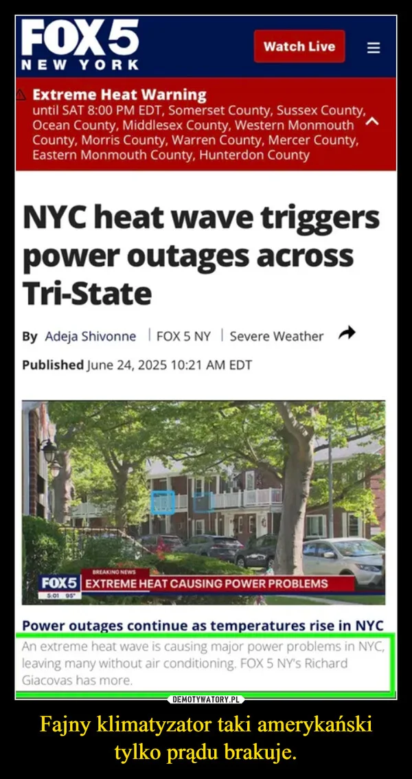 Fajny klimatyzator taki amerykański tylko prądu brakuje.