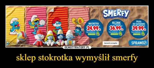sklep stokrotka wymyślił smerfy