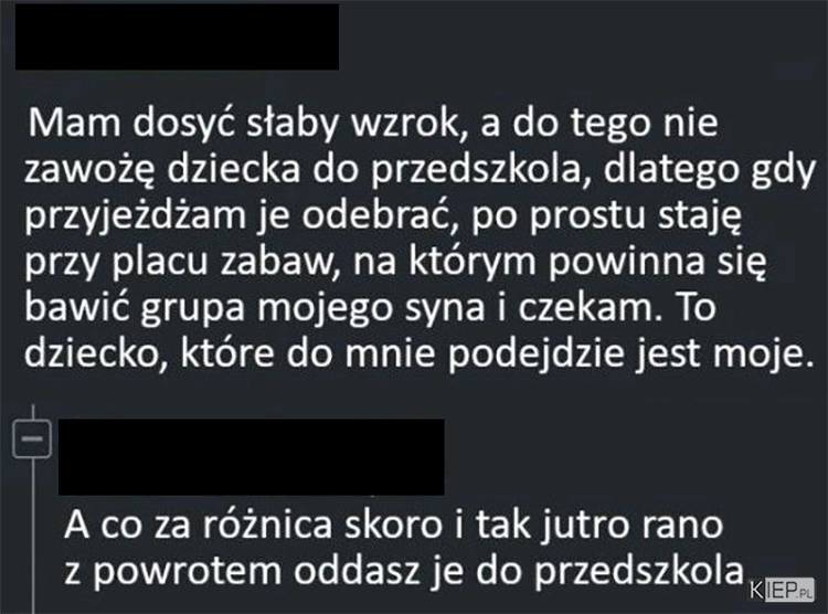 
    Sprytny sposób na odbiór dziecka z przedszkola