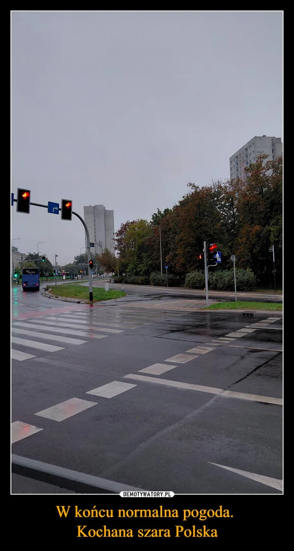 W końcu normalna pogoda. Kochana szara Polska