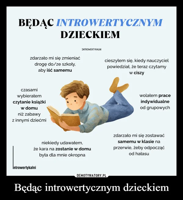 
    Będąc introwertycznym dzieckiem