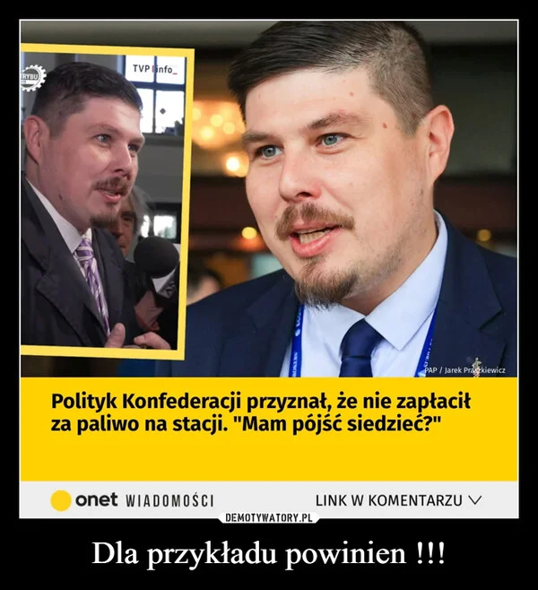 
    Dla przykładu powinien !!!