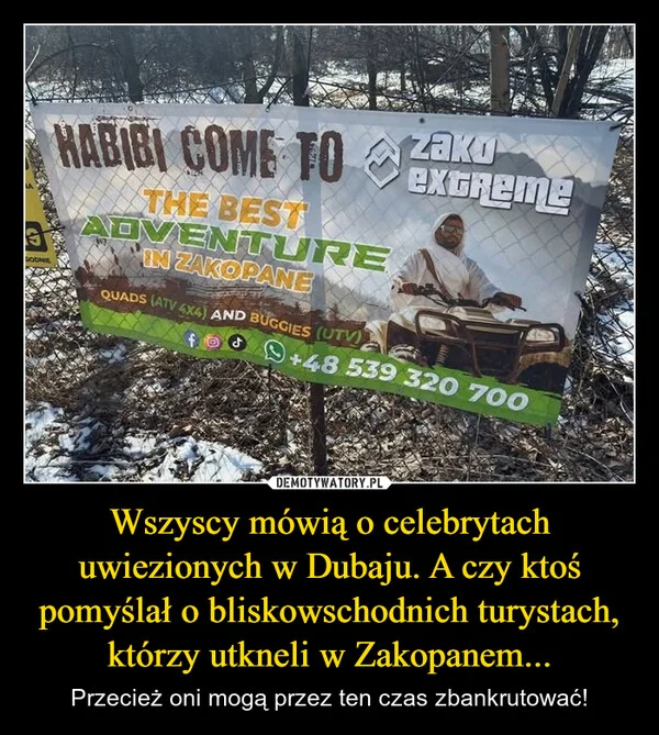 
    Wszyscy mówią o celebrytach uwiezionych w Dubaju. A czy ktoś pomyślał o bliskowschodnich turystach, którzy utkneli w Zakopanem...