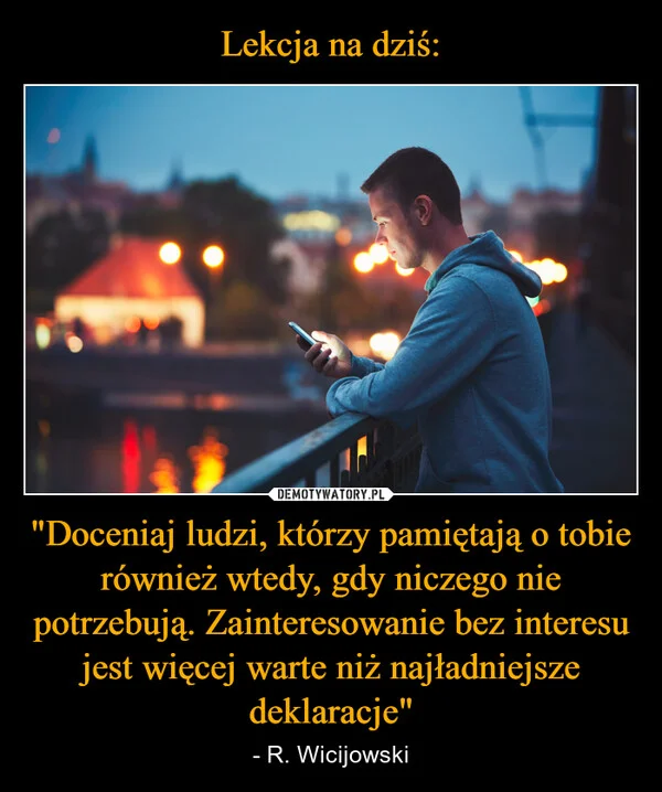 Lekcja na dziś: 