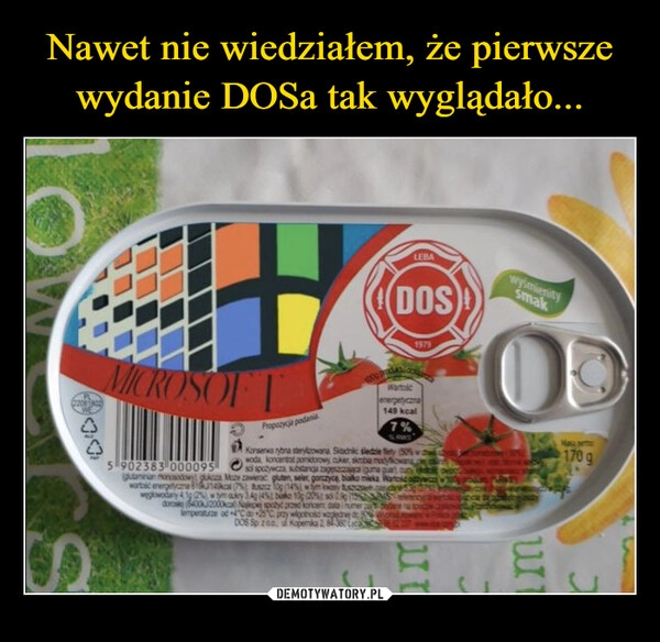 
    Nawet nie wiedziałem, że pierwsze wydanie DOSa tak wyglądało...