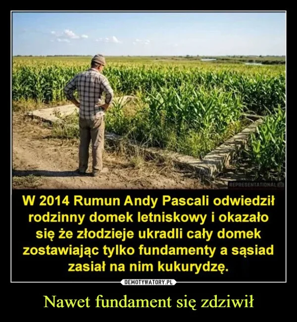 
    Nawet fundament się zdziwił