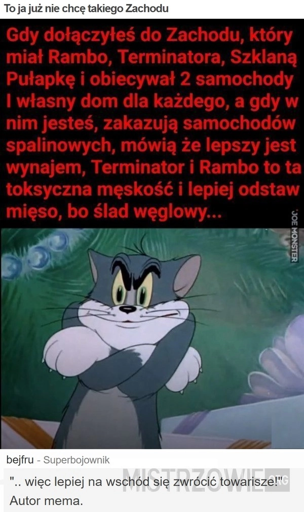 
    To ja już nie chcę takiego Zachodu