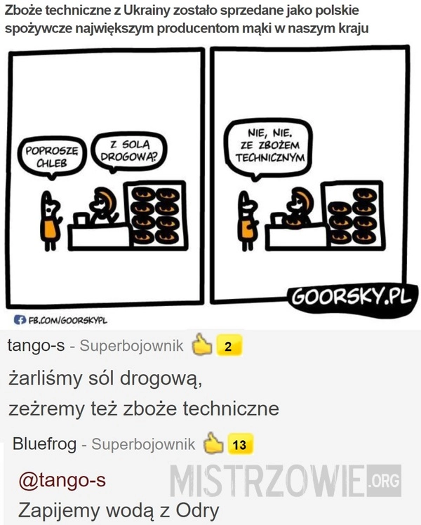 
    Zboże techniczne z Ukrainy