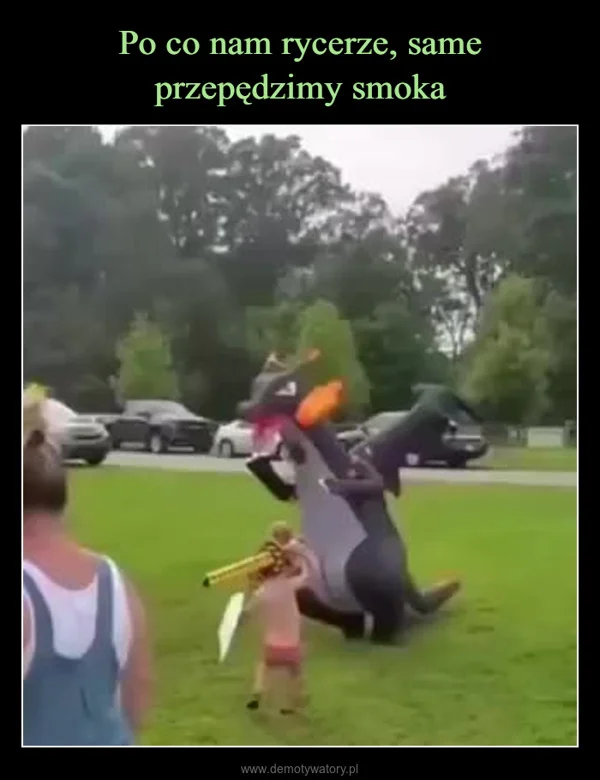 
    Po co nam rycerze, same przepędzimy smoka