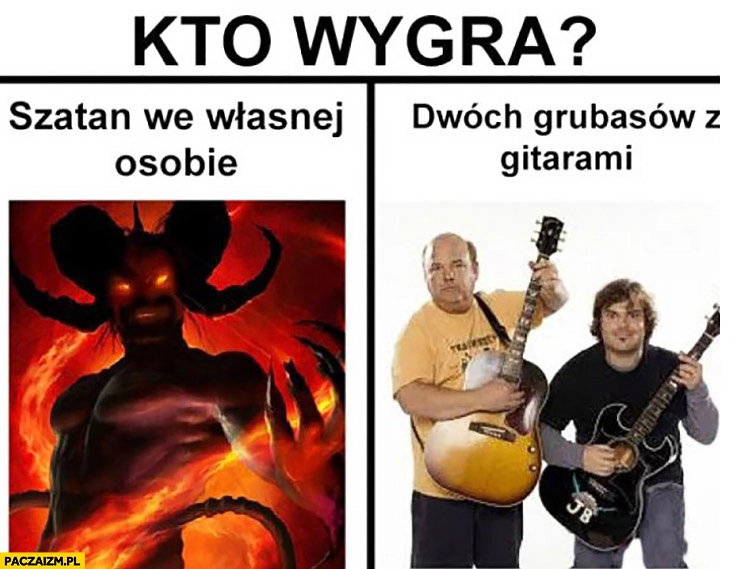 Kto wygra: szatan we własnej osobie czy dwóch grubasów z gitarami? Tenacious D Tribute