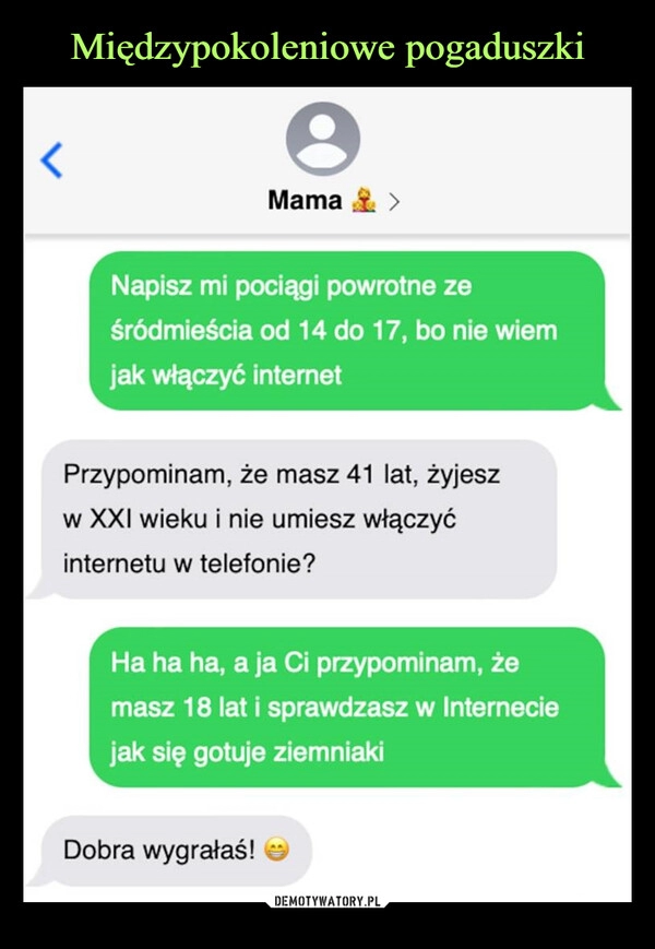 
    Międzypokoleniowe pogaduszki