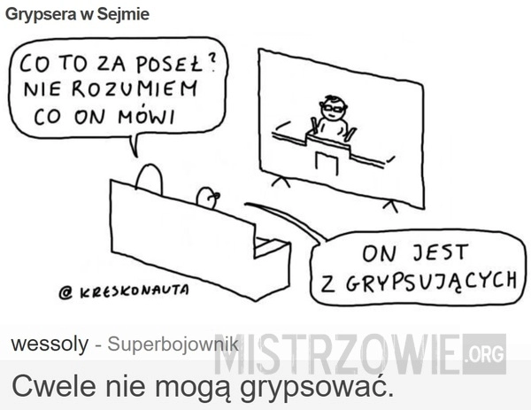 
    Grypsera w Sejmie