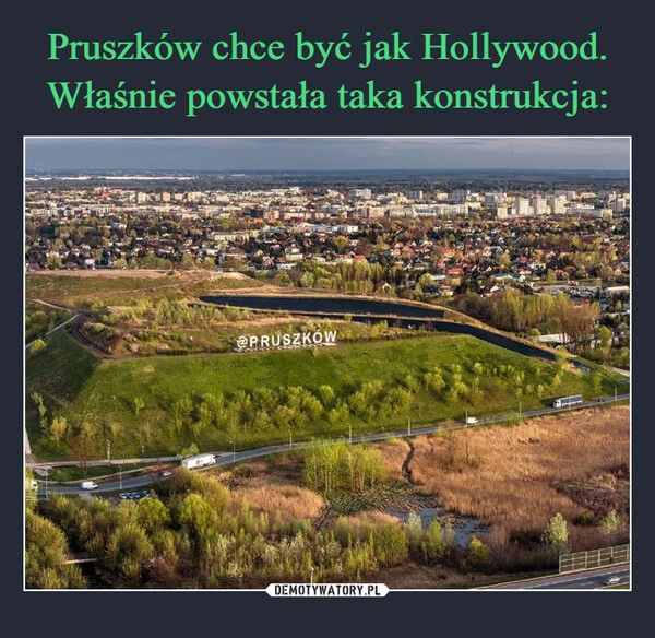 
    Pruszków chce być jak Hollywood. Właśnie powstała taka konstrukcja: