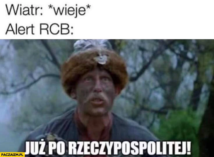 
    Wiatr: wieje, alert RCB: już po rzeczpospolitej