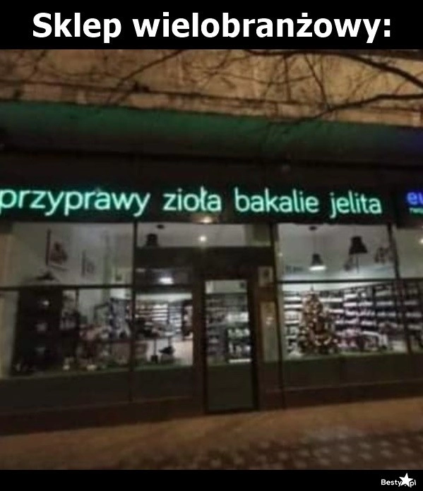 
    Sklep wielobranżowy 