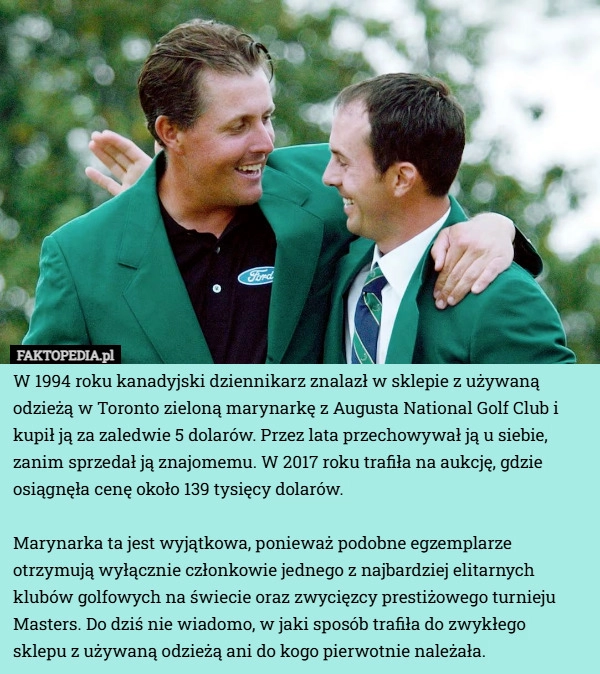 
    W 1994 roku kanadyjski dziennikarz znalazł w sklepie z używaną odzieżą w...