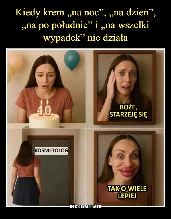 
    Kiedy krem „na noc”, „na dzień”, „na po południe” i „na wszelki wypadek” nie działa