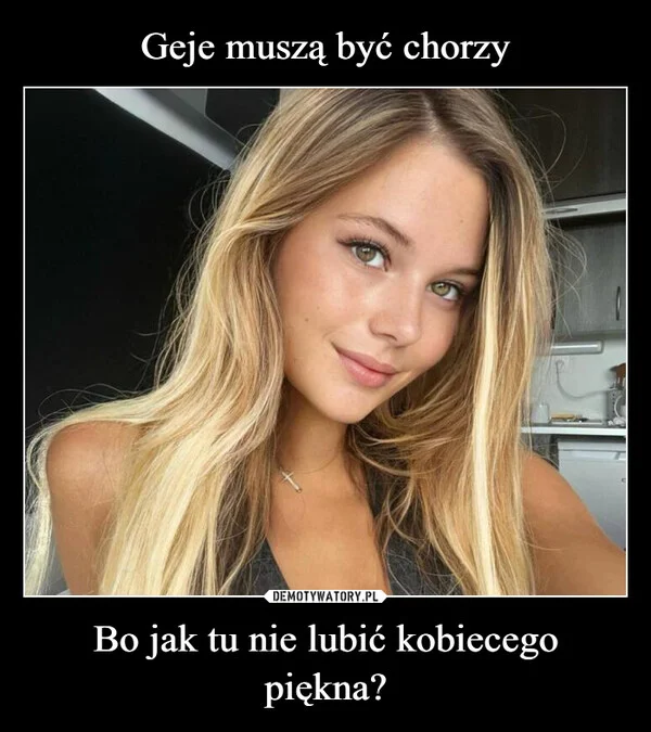 
    Geje muszą być chorzy Bo jak tu nie lubić kobiecego piękna?