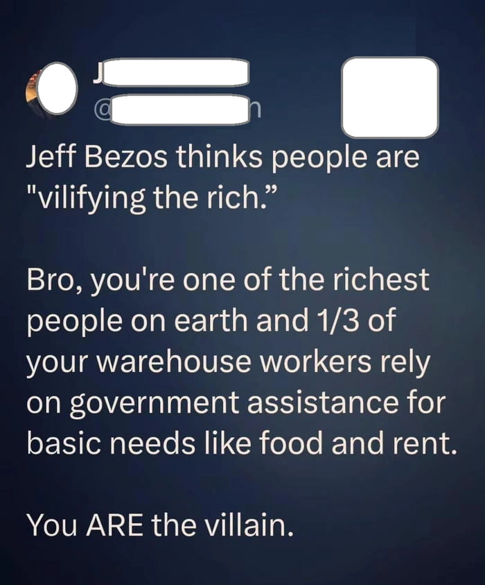 
    Vilify the rich
