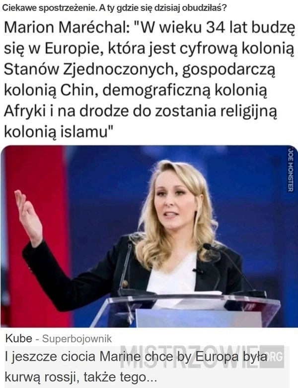 
    Ciekawe spostrzeżenie