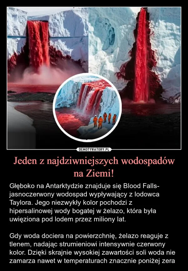
    Jeden z najdziwniejszych wodospadów na Ziemi!
