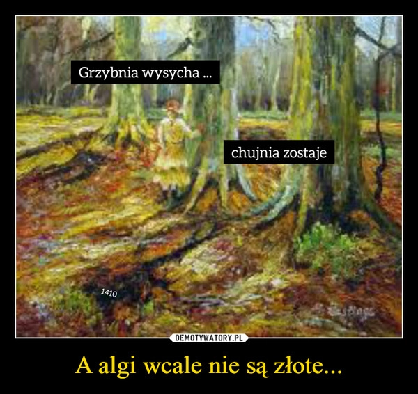 
    A algi wcale nie są złote...
