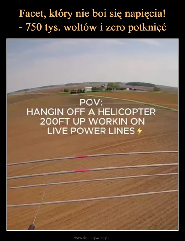 
    Facet, który nie boi się napięcia! - 750 tys. woltów i zero potknięć