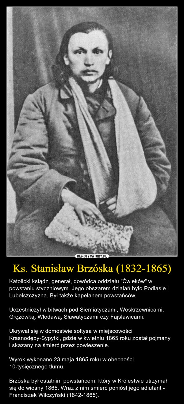 
    Ks. Stanisław Brzóska (1832-1865)