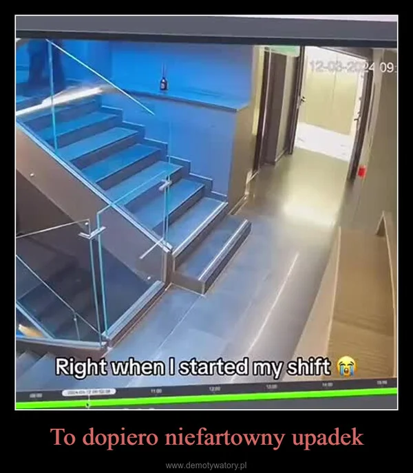 
    To dopiero niefartowny upadek