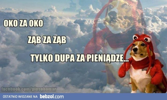 
    Kodeks Hammurabiego w tym przypadku nie działa