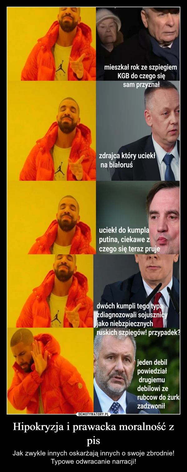 
    Hipokryzja i prawacka moralność z pis