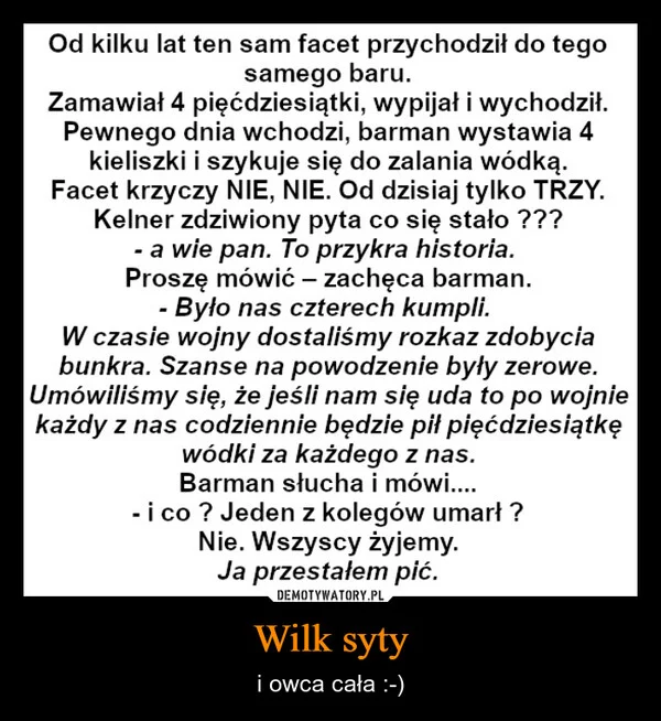 
    Wilk syty