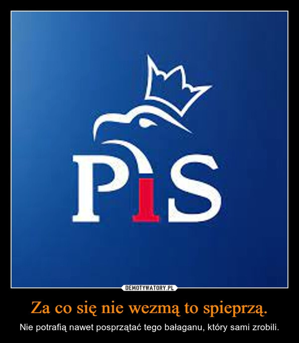 
    Za co się nie wezmą to spieprzą.