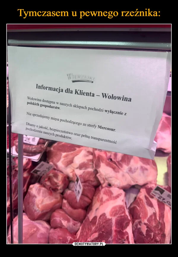 Tymczasem u pewnego rzeźnika: