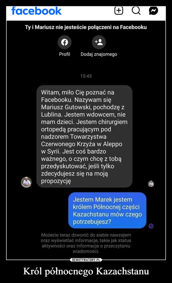 
    Król północnego Kazachstanu