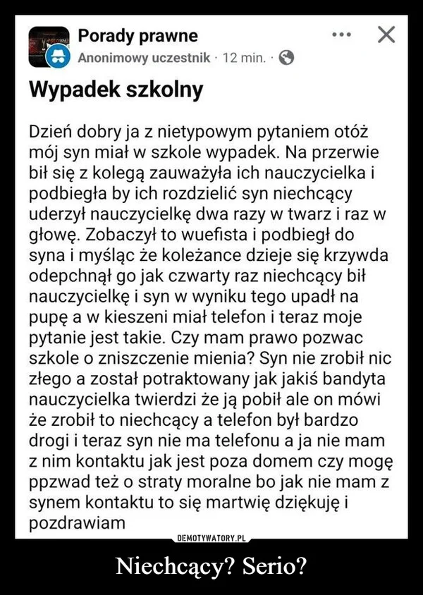 
    Niechcący? Serio?