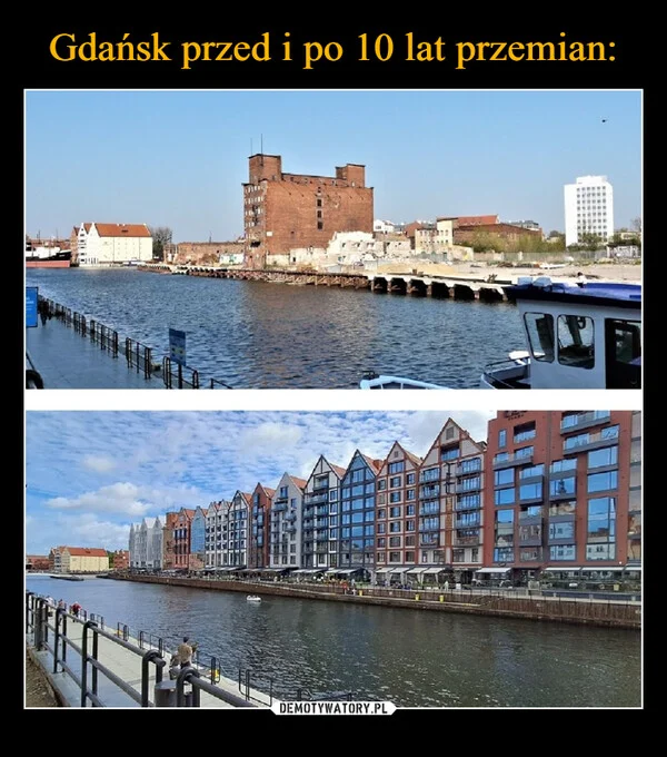 
    Gdańsk przed i po 10 lat przemian: