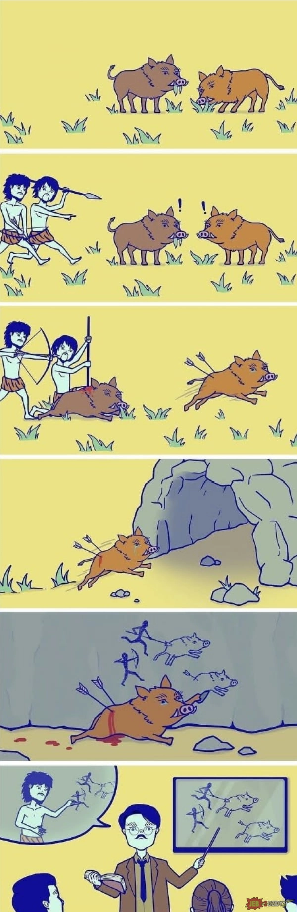 
    The wild boar is wild, the wild boar is sad.