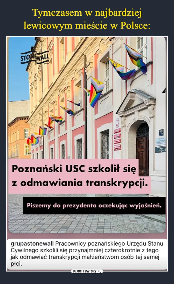 
    Tymczasem w najbardziej lewicowym mieście w Polsce: